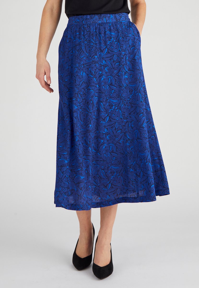 Damart - Rok pure viscose - Dames - Blauw - M