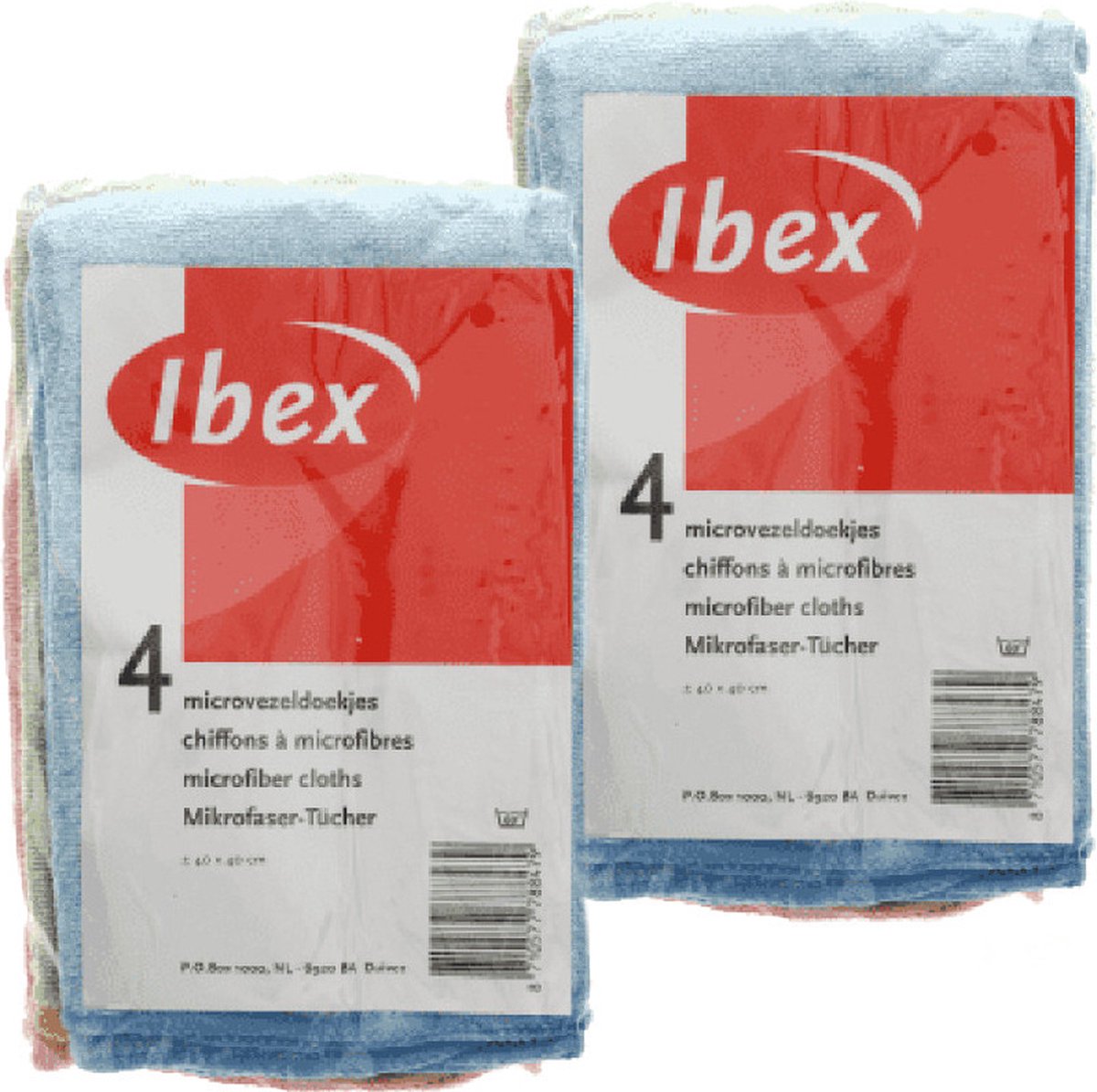 Goedkoopste 8x Microvezel dweilen/schoonmaakdoeken 40 x 38 cm - Dweiltjes/huishouddoekjes/schoonmaakdoekjes/vaatdoekjes/allesdweilen