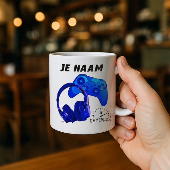 Mug Gamer personnalisé – Tasse à café avec votre nom, manette de jeu et Design – Cadeau Perfect pour les joueurs