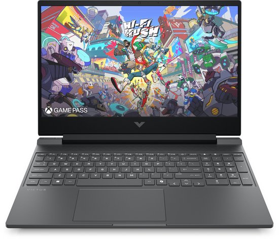 HP Victus Gaming Victus 15-fa2721nc Intel® Core™ i5 i5-13420H Laptop 39,6 cm (15.6") Full HD 16 GB DDR4-SDRAM 512 GB SSD NVIDIA GeForce RTX 4050 Wi-Fi 6 (802.11ax) Windows 11 Home Zwart - HP - Hoofdafbeelding