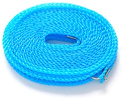 8m antislip waslijn - Winddicht en stabiel - Nylon - Eenvoudig te installeren - Geschikt voor binnen- en buitengebruik - Blauw
