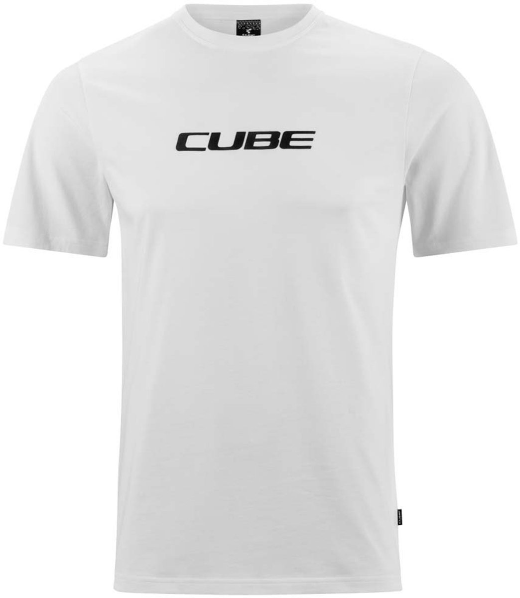 Cube Organic Classic Logo T-shirt Met Korte Mouwen Man Wit
