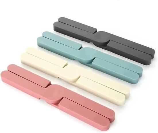 4 stuks opvouwbare siliconen pannenonderzetters – hittebestendig