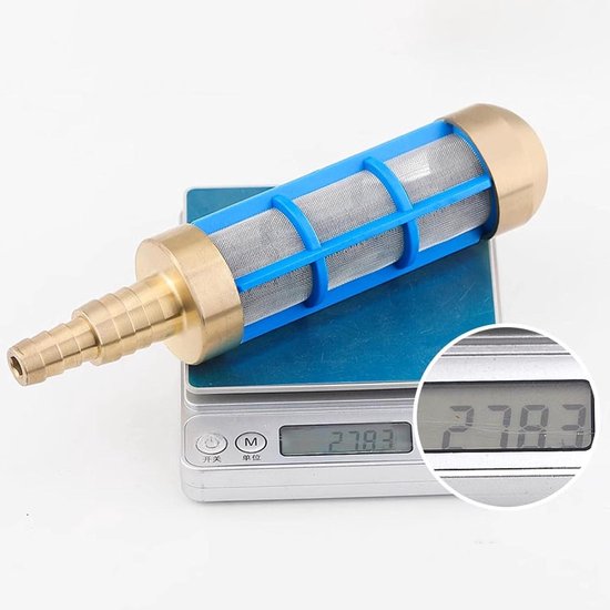 Zuiver messing zuigfilter geschikt voor 1/2 inch en 3/4 inch voor hogedrukreiniger pomp camper, aanzuigfilter tuinslang filter zuigmand tuinslang filter slang filter slang filter waterfilter