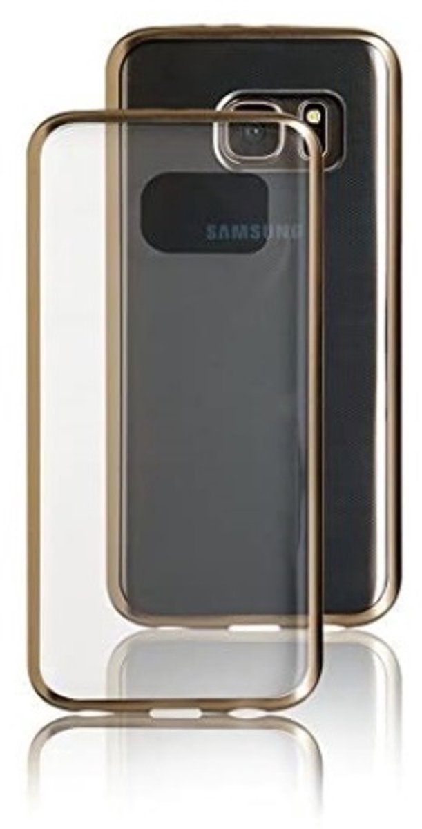 Achterkant hoesje Electro-Style Softcover Goud voor Samsung Galaxy S7 Edge