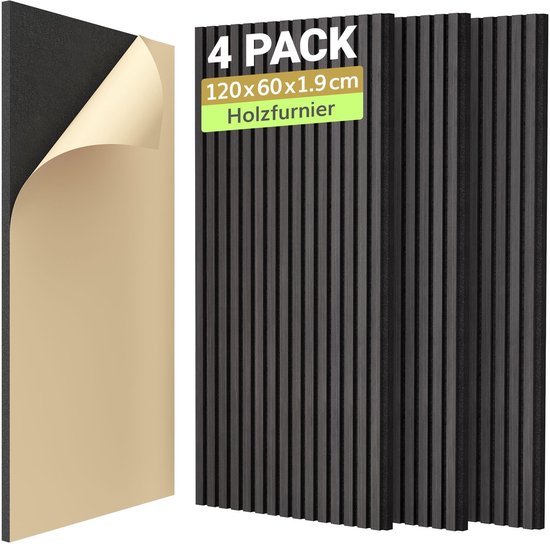 TONOR Akoestische panelen, zelfklevend, kleurenmonsterverpakking, 4 TONOR Akoestische panelen, zelfklevend, kleurenmonsterverpakking, 4