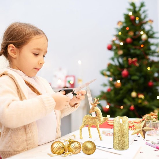 100 g Glitter om te Knutselen, Glitterpoeder voor Nagels, Gezicht, Make-up, Kaarten en Nagelkunst - Goud en Zilver