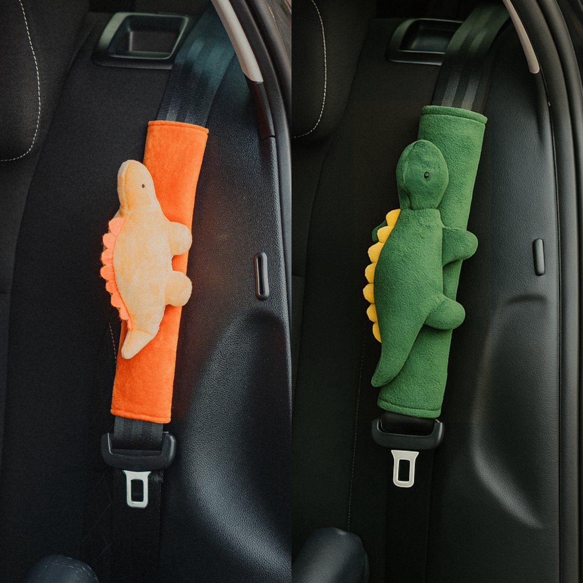 Cute since 1999 - Gordelhoes Bundel - Groene & Oranje Dino Gordelhoes - Gordelbeschermer Kind