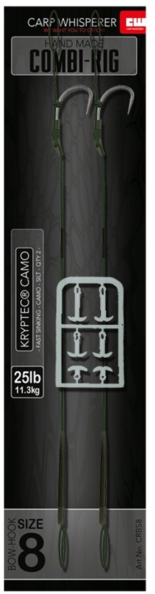 Carp Whisperer - Combi rig - Haak maat: 8 - 2 stuks - Silt