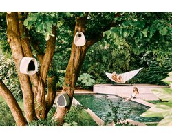 Elho Essential Bee Hotel 18cm - Bijenhotel - Modern Design - 100% Gerecycled Plastic - L18 x B21.1 x H23 cm - Fibrous grey
