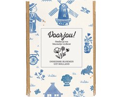 Blossombs Giftbox Mini - 4 Zaadbommetjes - Voor jou! - Hollandse Mix - Inheemse Bloemen Cadeau