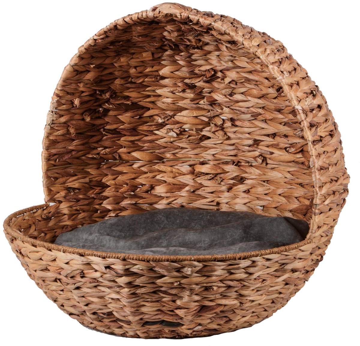 UNUS® Hondenbed hondenmand halfrond met kussen geschikt voor honden en katten
