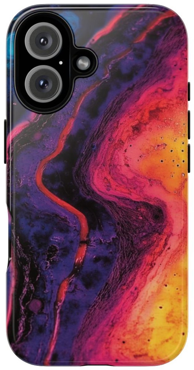 Abstracte Kleurrijke Vloeibare Kunst – Telefoonhoesje Geschikt voor iPhone 16