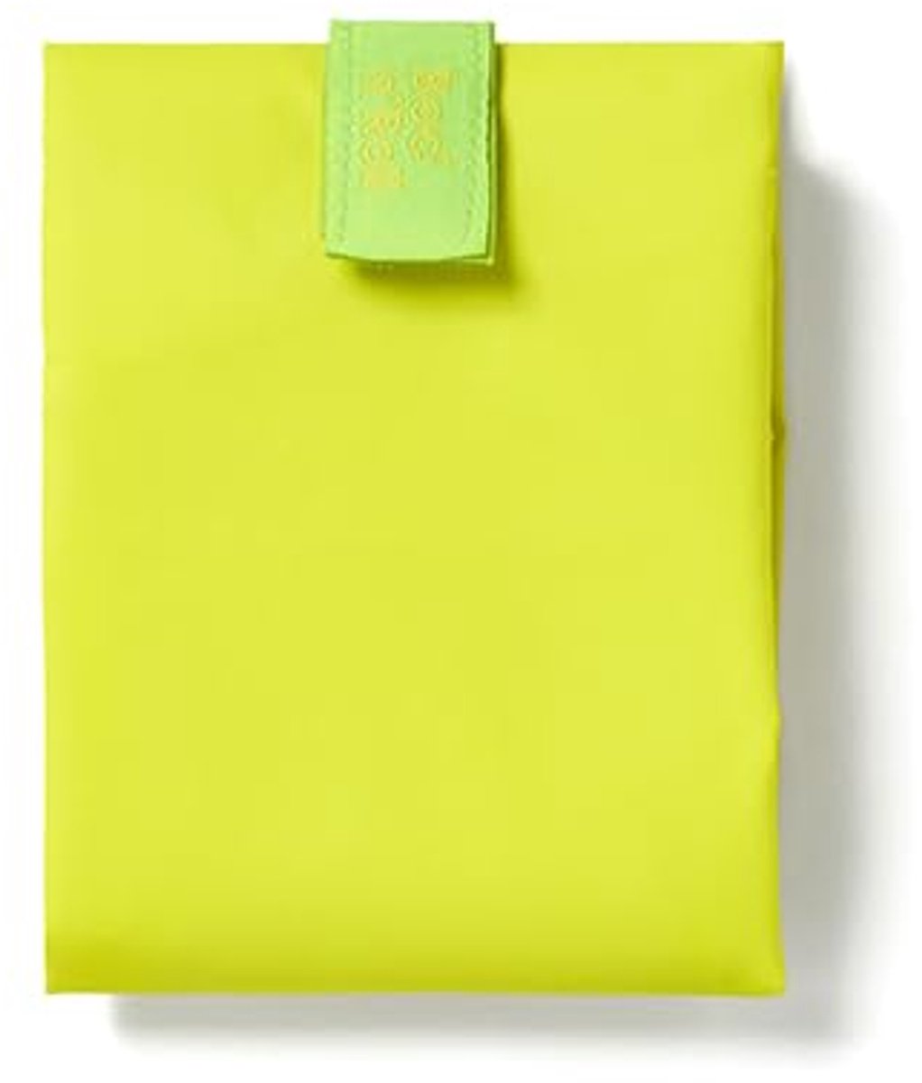 Roll'eat ® - Boc'n'Roll Fluor | Herbruikbare en ecologische sandwichhouder zonder BPA, geel