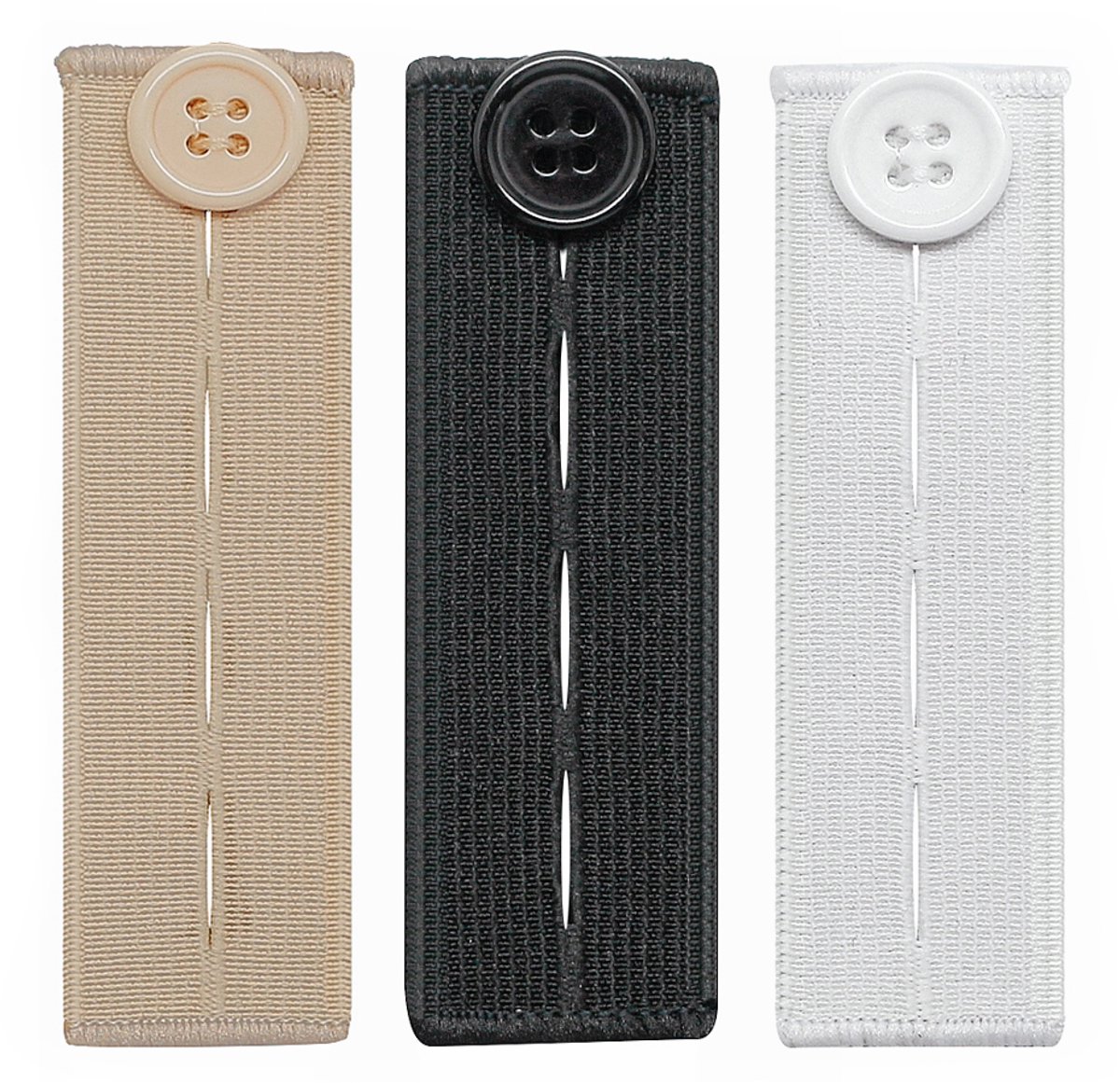 Elastische knoopverlengers - 3-pack