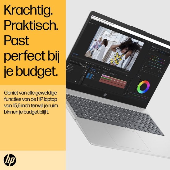HP Laptop 15-fc0037nd AMD Ryzen™ 3 7320U 39,6 cm (15.6") Full HD 8 GB LPDDR5-SDRAM 256 GB SSD Wi-Fi 6 (802.11ax) Windows 11 Home Zilver - HP - Hoofdafbeelding
