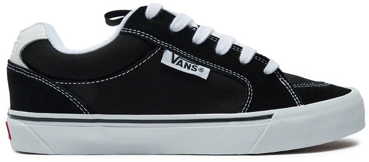 LeatherUpperRoundToeSneakerswithRubberSole Sneakers Zwart