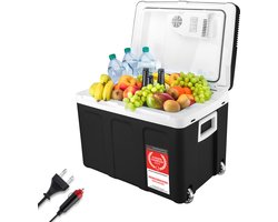 TZS First Austria Elektrische Koelbox – 45L – 12V en 230 volt – Frigobox -Koelen en Verwarmen – Zwart