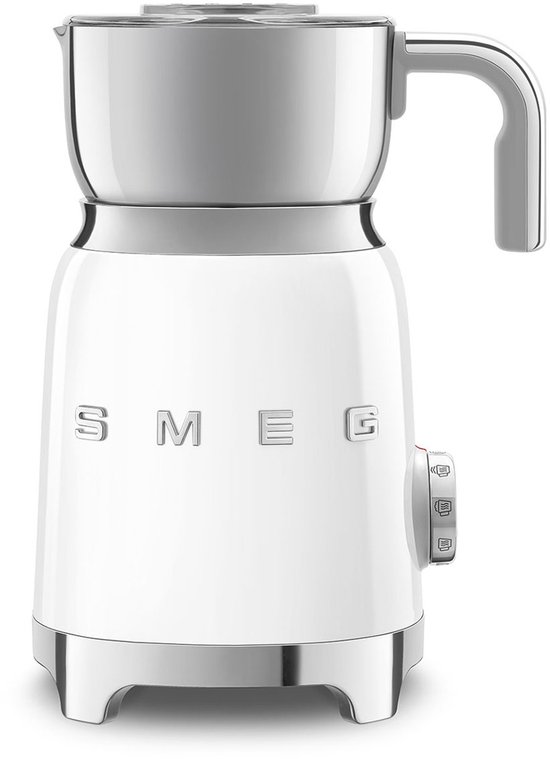 SMEG MFF11WHEU - Melkopschuimer - Wit - 6 functies