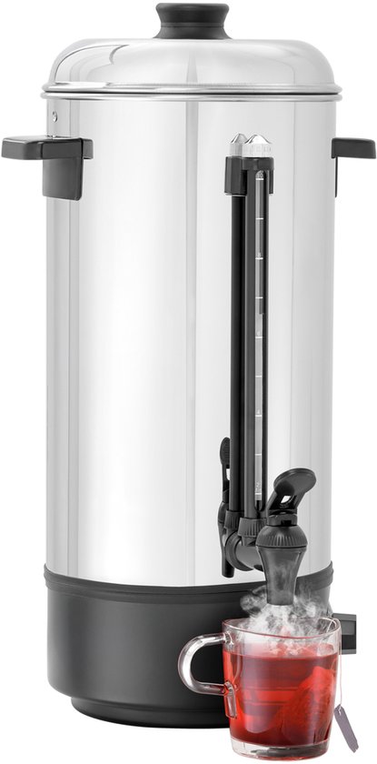 Bartscher Heetwater dispenser 10 Liter | Edelstaal/Kunststof | 50.5(h) x 21,3 Ø cm
