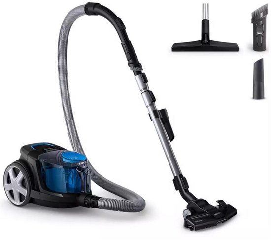 Philips Stofzuiger zonder Zak FC9331/09 - Alle Vloertypen - Sterke Zuigkracht - Met H13 Allergiefilter - Met Extra Mondstuk - Blauw