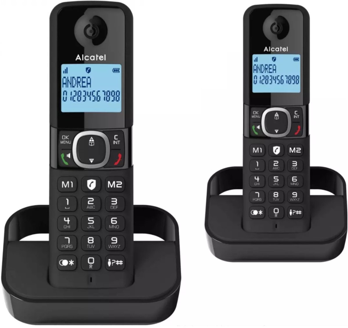 Alcatel F860 Duo draadloze huistelefoon met nummerweergave en ongewenste beller blokkering