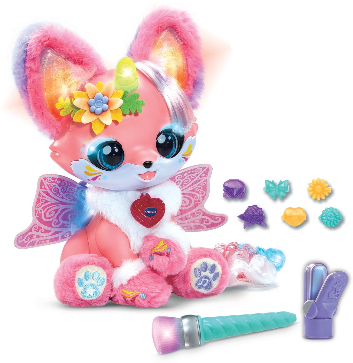 Lili Beauty Magic Color Versier je Interactieve Knuffel de VTech en Rose – photo du produit