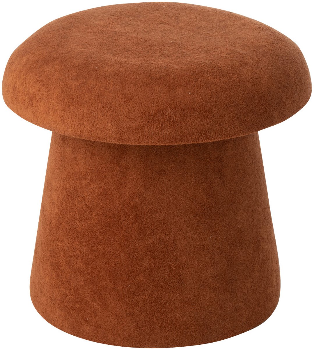 J-Line kruk Paddenstoel - hout - terracotta - small Bruin