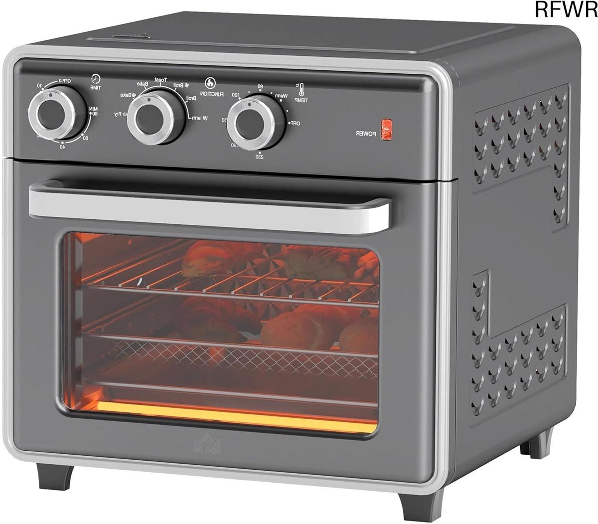 RFWR® Mini Oven 20L met Heißluftfunctie en 5 Kookmodi