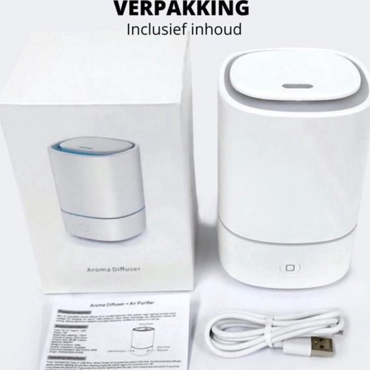Knaak Aroma Diffuser - Ultrasoon - Luchtbevochtiger - 7 LED Kleuren - Stil - Voor Essentiële Oliën thumbnail 6