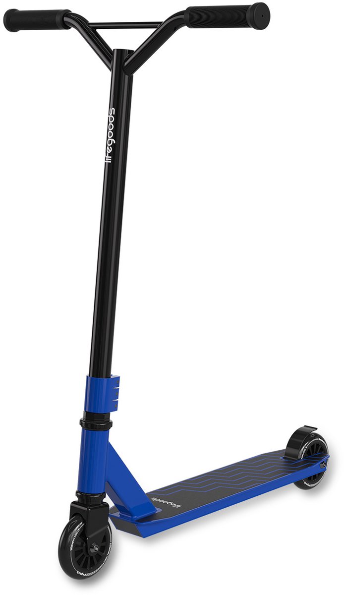LifeGoods Stuntstep Fly X – 6+ Jaar – Step voor Kinderen – Jongens/Meisjes – 100mm – 100KG – Zwart/Blauw LifeGoods Stuntstep Fly X – 6+ Jaar – Step voor Kinderen – Jongens/Meisjes – 100mm – 100KG – Zwart/Blauw