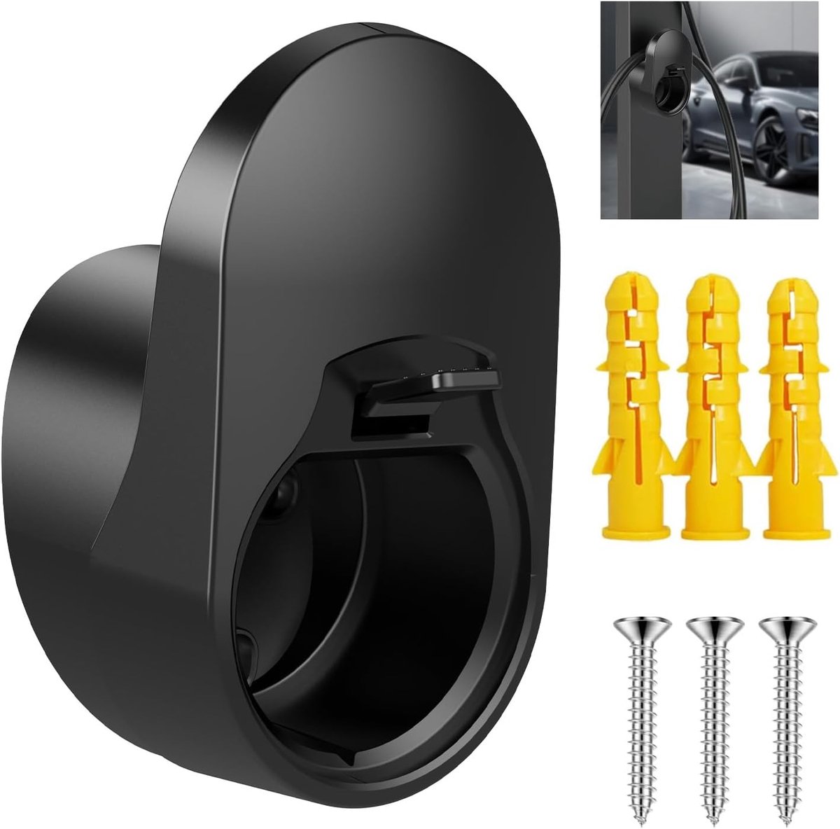 shinar Metalen kabelhouder, wandhouder voor laadkabel, kabelhouder