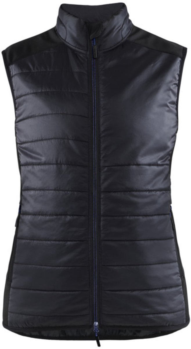Blaklader Dames bodywarmer gevoerd 3864-2030 - Zwart/Donker marineblauw - M
