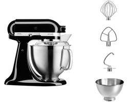 KitchenAid Artisan KSM185 keukenmachine - Zwart - 5KSM185PSEOB