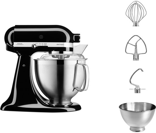 KitchenAid Artisan KSM185 keukenmachine zwart 5KSM185PSEOB van KitchenAid — afbeelding 2