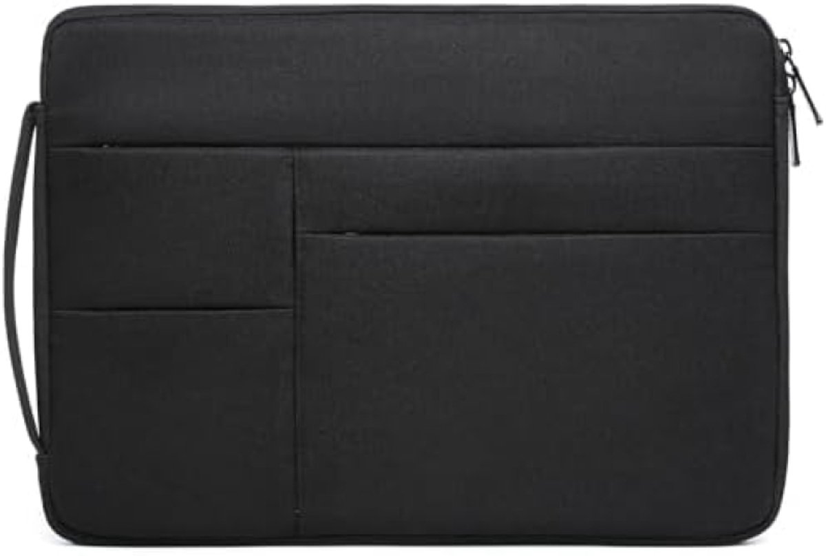 Image of 14-15 Inch Laptophoes Tas Hoes voor MacBook Air 15 en MacBook Pro 15, 15" Surface Laptop, Draagbare Notebooktas voor 14" HP Dell Lenovo ThinkPad Asus Acer, Klassiek Zwart