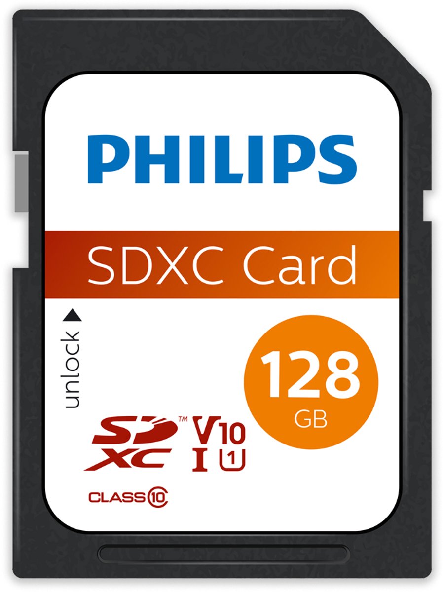 Philips FM12SD65B - SDXC kaart 128GB - Class 10 - UHS-I U3