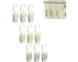 Washaken Clip - Washaken met klemmen - kleerhangers voor sokken - Drooghaak voor kleding - Sterke plastic wasknijpers - draagbare antislip plastic hangers clips - met 360 graden draaibare haak - Veelzijdig - 9stuks
