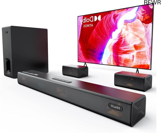 RFWR® 5.1ch Dolby Atmos Soundbar met Draadloze Subwoofer - RFWR® - €493,55