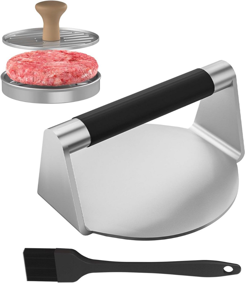 MKSS® Burger Smasher - Grill Press - Gietijzeren Bakplaat
