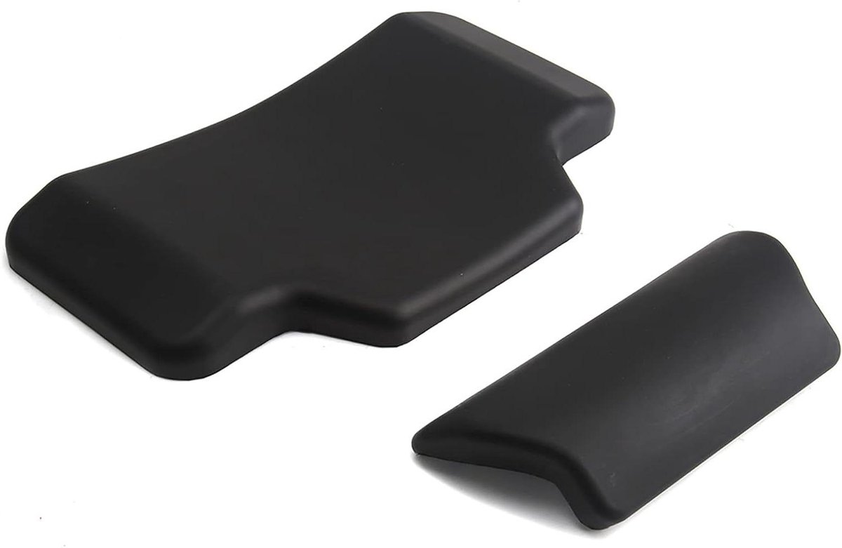 Allecto Plus - Rugkussen voor passagier achterop, motorfiets bagagekussen (normaal) met stickers - Comfortabele topkoffer accessoire