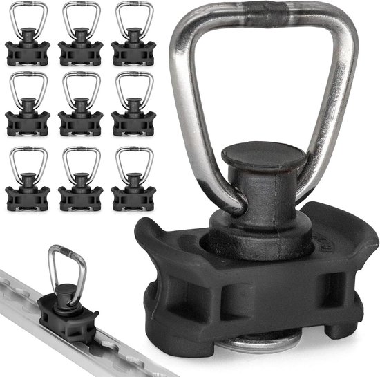 Allecto Plus - 10 stuks airline-rails fitting van kunststof voor ...