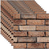 YapitHome 10 stuks wandpanelen, 30 x 30 cm, zelfklevend behang, 3D-wandpanelen voor woonkamer