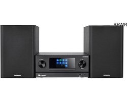 RFWR® Micro HiFi-systeem met CD, DAB+, internetradio, Spotify, FM, Bluetooth, USB en TFT-kleurendisplay