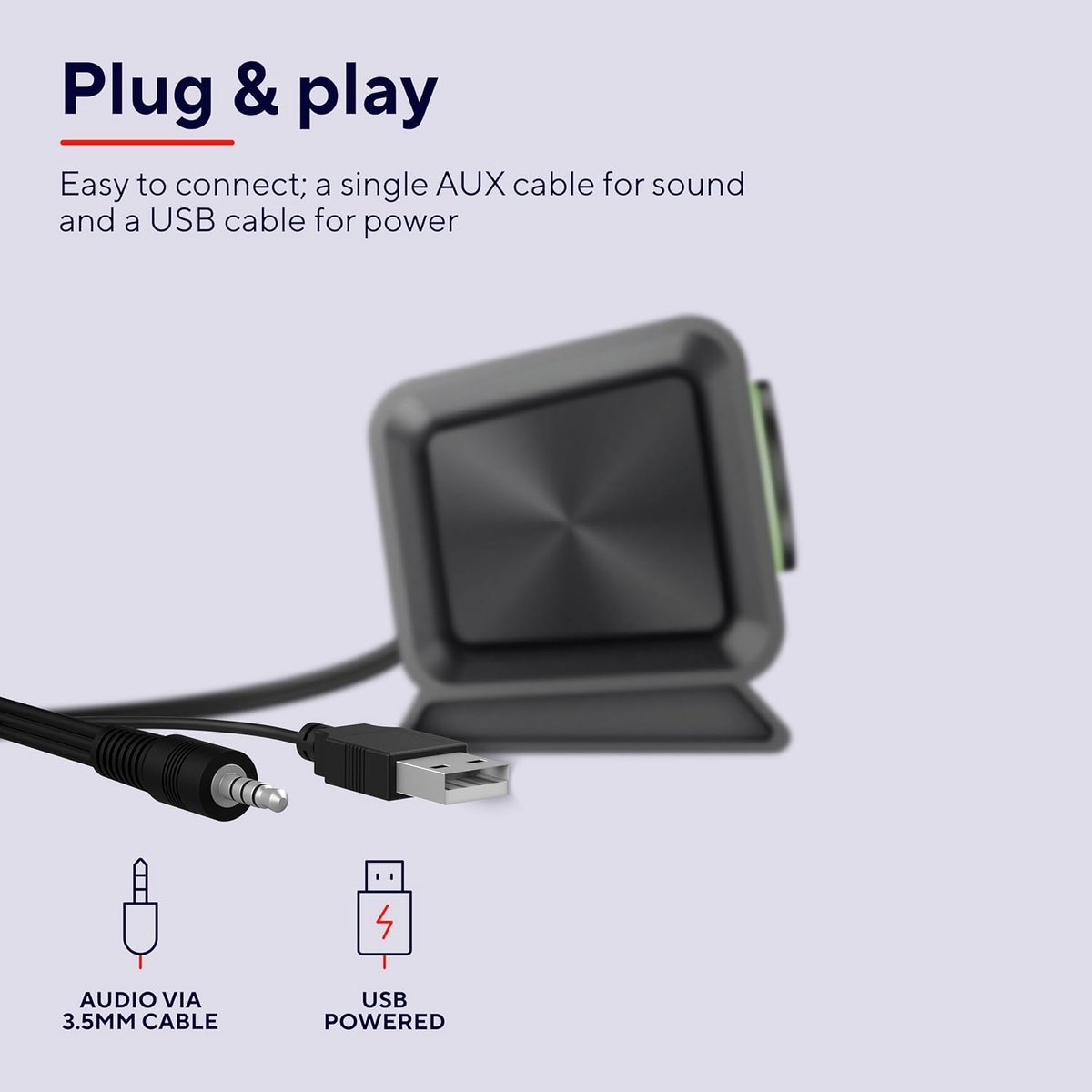 RFWR® PC Soundbar 12W met Verlichte Volumeknop - afbeelding 3