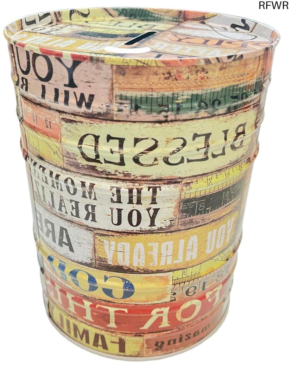 RFWR® Originele XL Spaarpot voor Volwassenen - Design Spaarpot voor Reizen en Cadeaus