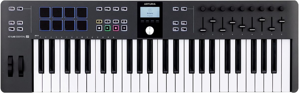 Arturia KeyLab Essential - MIDI Controller - 49 toetsen - MK3 - Zwart