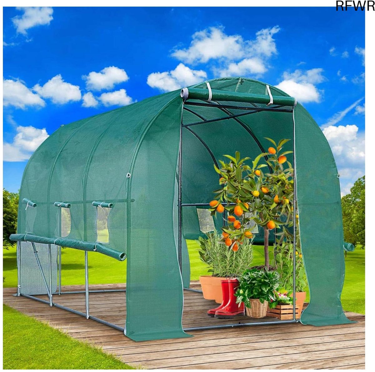 RFWR® Tunnelkas 6m² met oprolbare wanden en optimale ventilatie