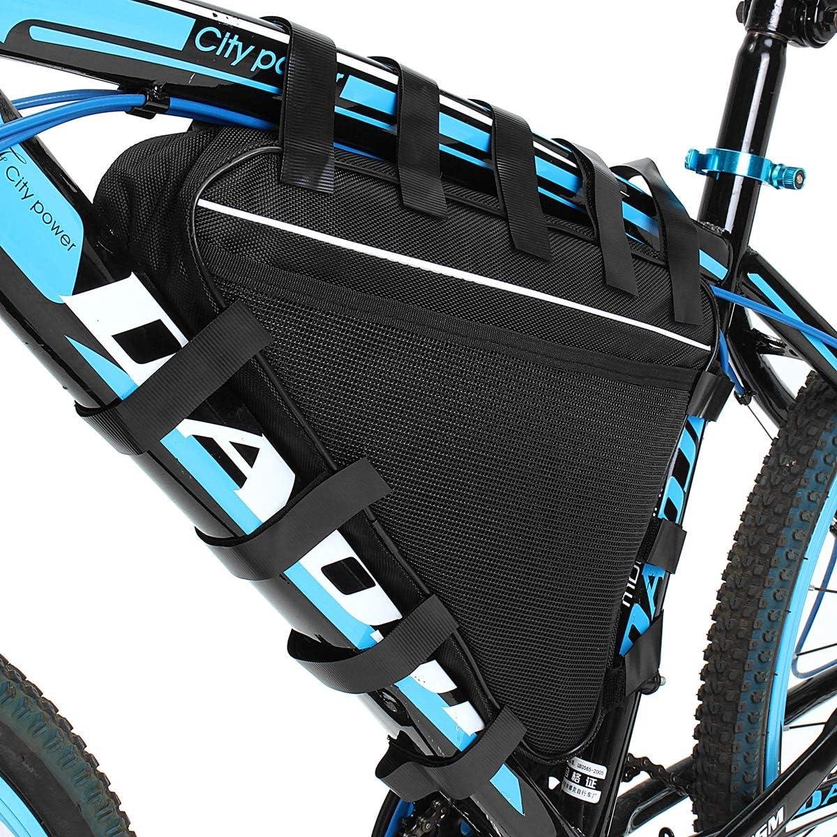 Driehoekige fietshouder voor mountainbike accu 36V 48V waterdicht li-ion 18650 - Handig en duurzaam bevonden