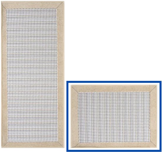 Hilvard - Keukenloper - Wasbaar - 50 x 80 cm - Beige Zand - Antislip - Keukenmat - Beschermend - Stevig - Tapijt